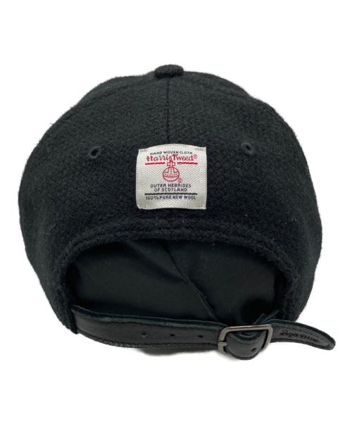SUPREME（シュプリーム）Supreme (シュプリーム) Harris Tweed (ハリスツイード) キャップ ブラックの古着・服飾アイテム