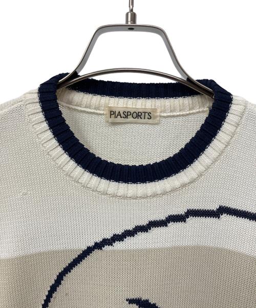 PIASPORTS（ピアスポーツ）PIASPORTS (ピアスポーツ) セーター アイボリー サイズ:Fの古着・服飾アイテム