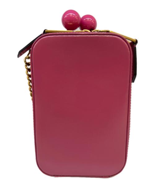 THE VANITY MARC JACOBS（ザ ヴァニティー マーク ジェイコブス）the vanity MARC JACOBS (ザ ヴァニティー マーク ジェイコブス) ショルダーバッグ ピンクの古着・服飾アイテム