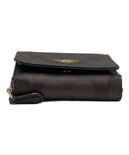 COACH（コーチ）COACH (コーチ) 3つ折り財布 ブラウンの古着・服飾アイテム