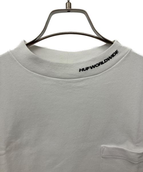 HUF（ハフ）HUF (ハフ) ポケットTシャツ ホワイト サイズ:Lの古着・服飾アイテム