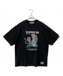 A BATHING APE×寅壱（アベイシングエイプ×トライチ）の古着「Tシャツ」｜ブラック