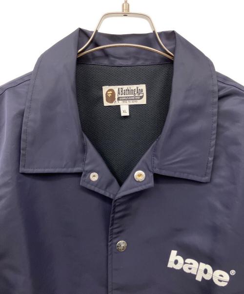 A BATHING APE（アベイシングエイプ）A BATHING APE (アベイシングエイプ) コーチジャケット ネイビー サイズ:XLの古着・服飾アイテム