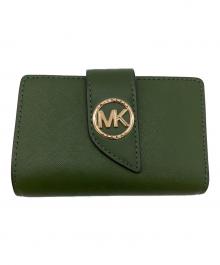 MICHAEL KORS（マイケルコース）の古着「2つ折り財布」｜グリーン