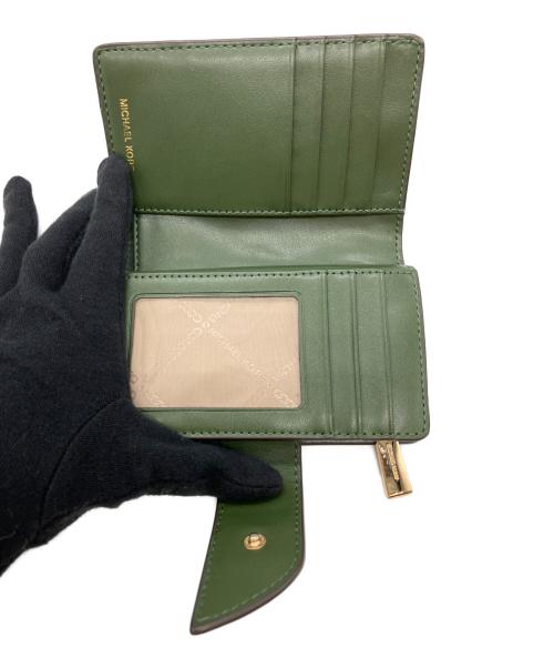MICHAEL KORS（マイケルコース）MICHAEL KORS (マイケルコース) 2つ折り財布 グリーンの古着・服飾アイテム
