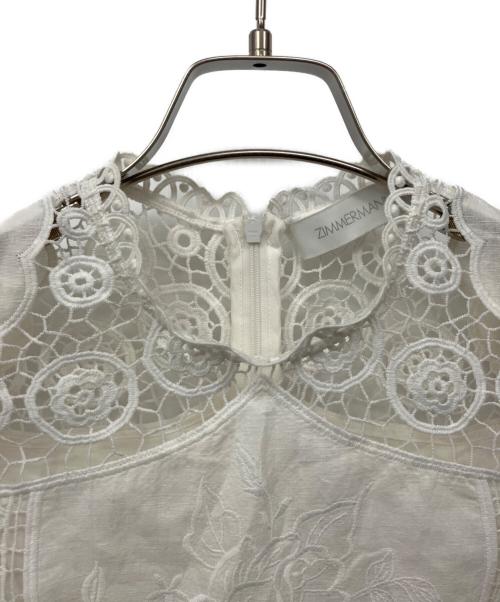 ZIMMERMANN（ジマーマン）ZIMMERMANN (ジマーマン) 長袖ブラウス ホワイト サイズ:Sの古着・服飾アイテム
