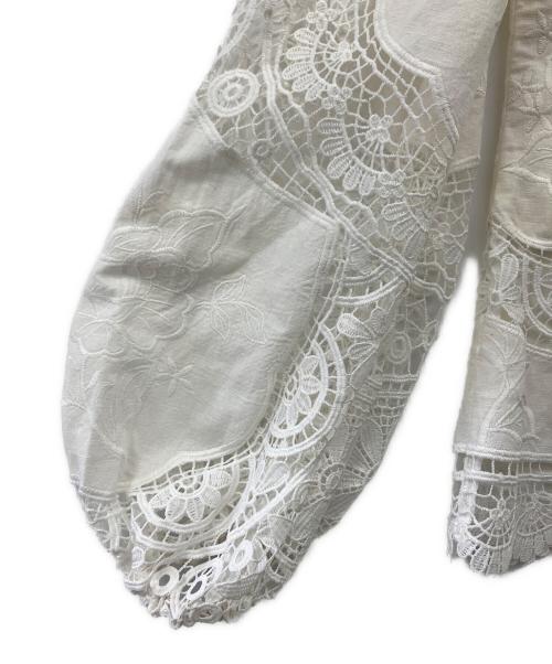 ZIMMERMANN（ジマーマン）ZIMMERMANN (ジマーマン) 長袖ブラウス ホワイト サイズ:Sの古着・服飾アイテム