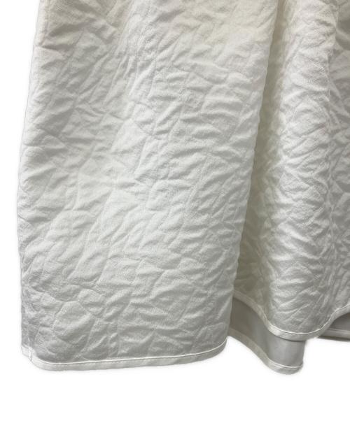 Bluelea（ブルレア）BLUELEA (ブルレア) 半袖ブラウス ホワイト サイズ:Fの古着・服飾アイテム