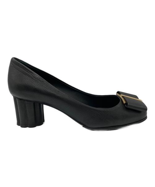 Salvatore Ferragamo（サルヴァトーレ フェラガモ）Salvatore Ferragamo (サルヴァトーレ フェラガモ) パンプス ブラック サイズ:24.5cmの古着・服飾アイテム