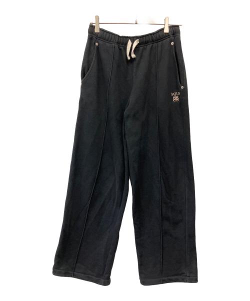 SATUR（セター）SATUR (セター) スウェットパンツ ブラック サイズ:Mの古着・服飾アイテム
