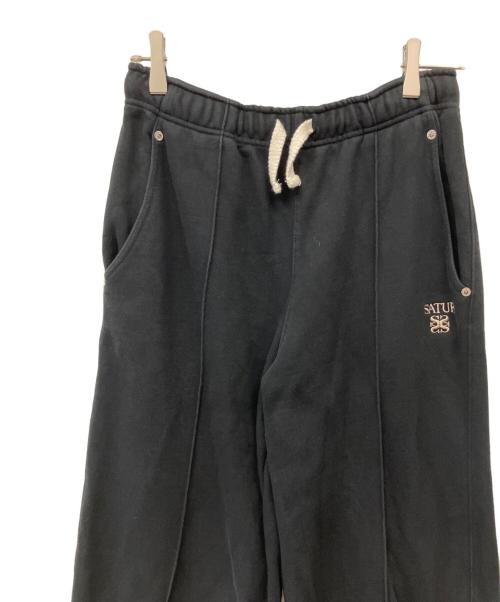SATUR（セター）SATUR (セター) スウェットパンツ ブラック サイズ:Mの古着・服飾アイテム