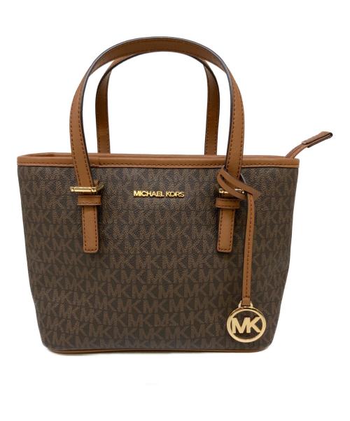 MICHAEL KORS（マイケルコース）MICHAEL KORS (マイケルコース) 2WAYバッグ ブラウンの古着・服飾アイテム