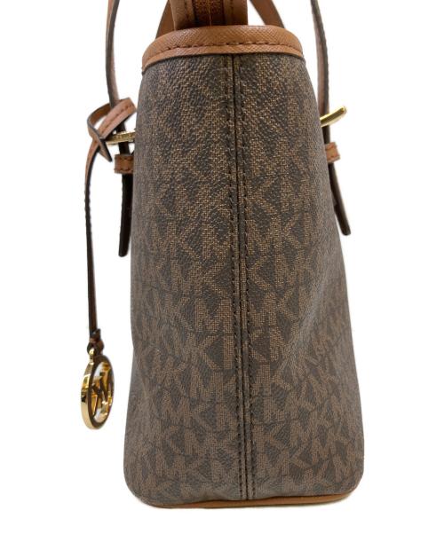 MICHAEL KORS（マイケルコース）MICHAEL KORS (マイケルコース) 2WAYバッグ ブラウンの古着・服飾アイテム