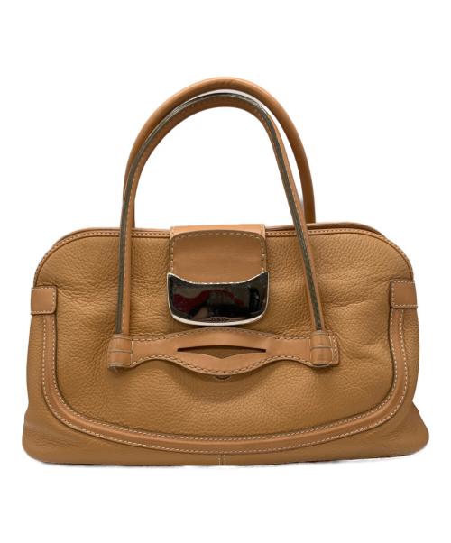 TOD'S（トッズ）TOD'S (トッズ) ハンドバッグ ブラウンの古着・服飾アイテム