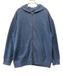 POLO RALPH LAUREN（ポロ・ラルフローレン）の古着「ジップパーカー」｜ブルー