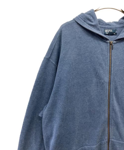 POLO RALPH LAUREN（ポロ・ラルフローレン）POLO RALPH LAUREN (ポロ・ラルフローレン) ジップパーカー ブルー サイズ:3XLの古着・服飾アイテム