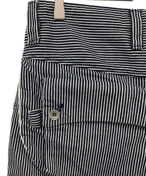 NATAL DESIGN（ネイタルデザイン）NATAL DESIGN (ネイタルデザイン) ヒッコリーパンツ ブルー サイズ:81cm(W32)の古着・服飾アイテム