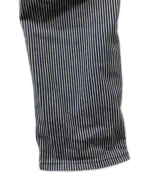NATAL DESIGN（ネイタルデザイン）NATAL DESIGN (ネイタルデザイン) ヒッコリーパンツ ブルー サイズ:81cm(W32)の古着・服飾アイテム