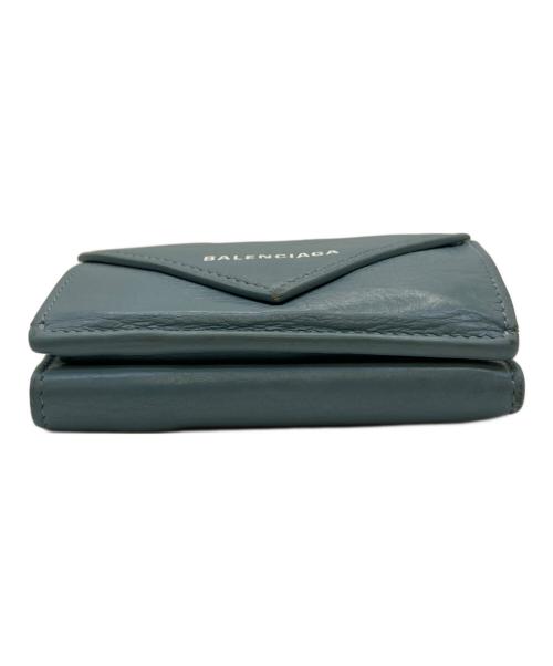 BALENCIAGA（バレンシアガ）BALENCIAGA (バレンシアガ) 3つ折り財布 スカイブルーの古着・服飾アイテム