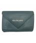 BALENCIAGA（バレンシアガ）の古着「3つ折り財布」｜スカイブルー