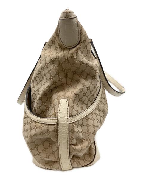 CELINE（セリーヌ）CELINE (セリーヌ) ハンドバッグ ベージュ×ホワイトの古着・服飾アイテム