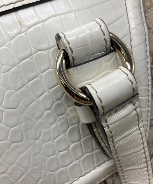 CELINE（セリーヌ）CELINE (セリーヌ) ハンドバッグ ベージュ×ホワイトの古着・服飾アイテム