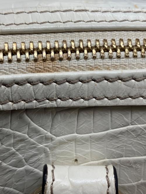 CELINE（セリーヌ）CELINE (セリーヌ) ハンドバッグ ベージュ×ホワイトの古着・服飾アイテム