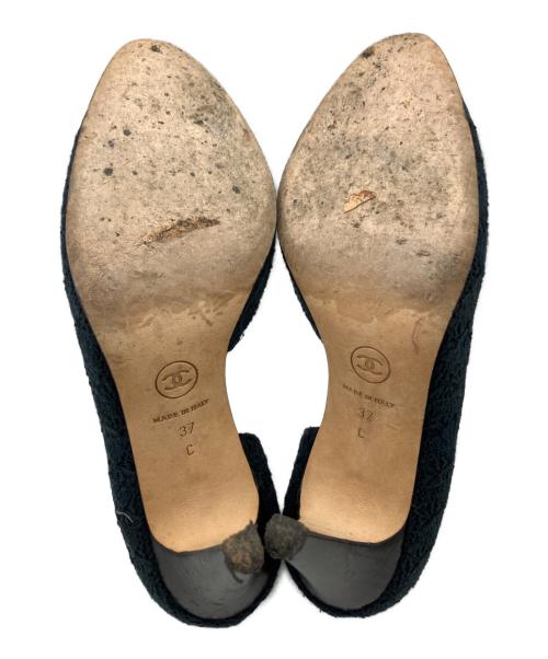 CHANEL（シャネル）CHANEL (シャネル) パンプス ネイビー サイズ:37の古着・服飾アイテム