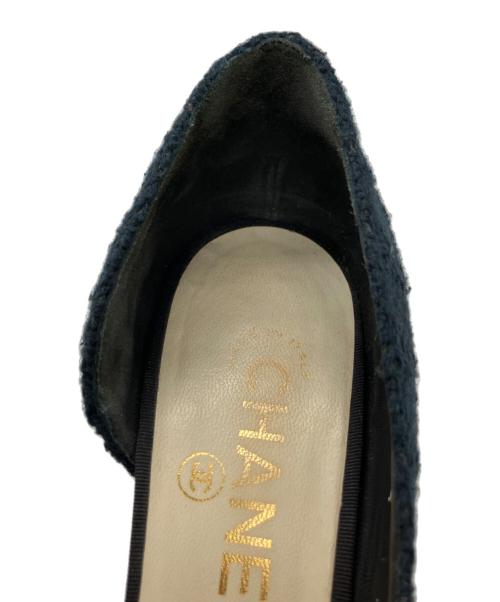 CHANEL（シャネル）CHANEL (シャネル) パンプス ネイビー サイズ:37の古着・服飾アイテム