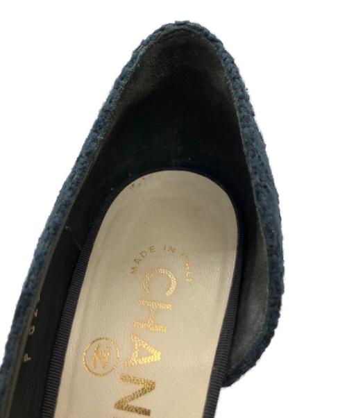CHANEL（シャネル）CHANEL (シャネル) パンプス ネイビー サイズ:37の古着・服飾アイテム