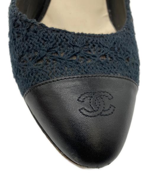 CHANEL（シャネル）CHANEL (シャネル) パンプス ネイビー サイズ:37の古着・服飾アイテム