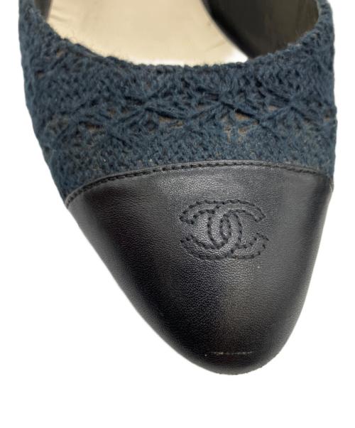 CHANEL（シャネル）CHANEL (シャネル) パンプス ネイビー サイズ:37の古着・服飾アイテム