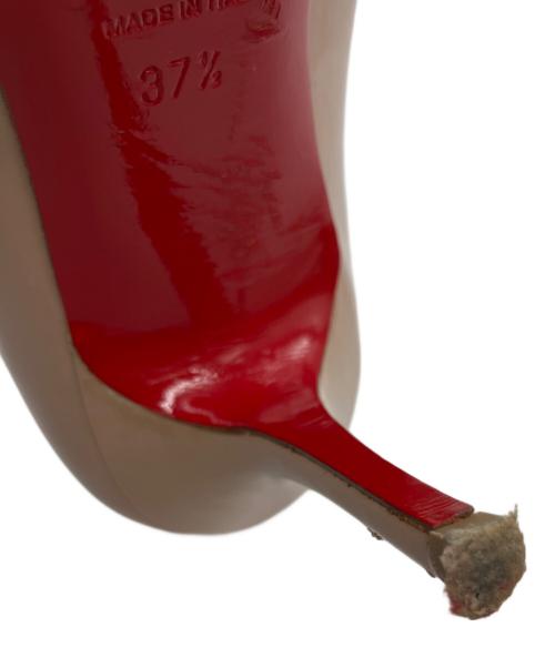 Christian Louboutin（クリスチャン・ルブタン）Christian Louboutin (クリスチャン・ルブタン) ヒールパンプス ベージュ×レッド サイズ:37 1/2の古着・服飾アイテム