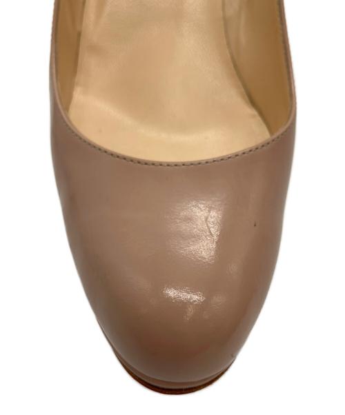 Christian Louboutin（クリスチャン・ルブタン）Christian Louboutin (クリスチャン・ルブタン) ヒールパンプス ベージュ×レッド サイズ:37 1/2の古着・服飾アイテム