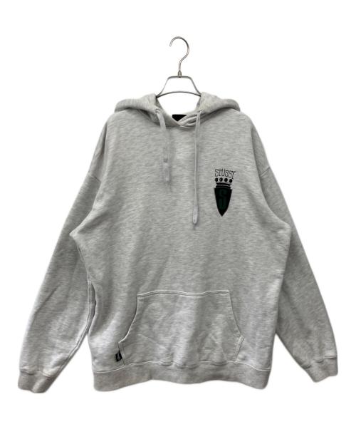stussy（ステューシー）stussy (ステューシー) プルオーバーパーカー ホワイト サイズ:Mの古着・服飾アイテム