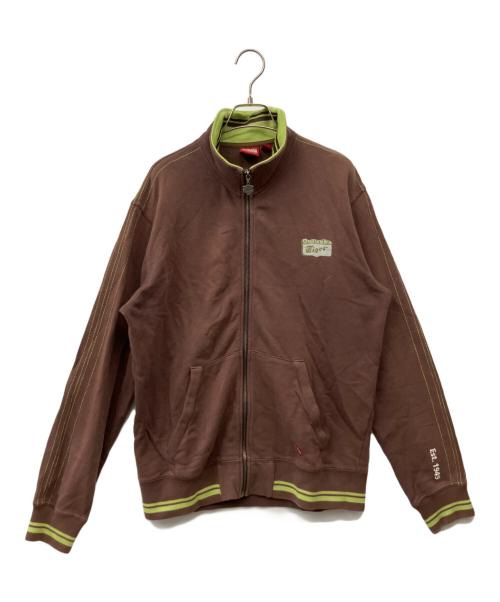 Onitsuka Tiger（オニツカタイガー）Onitsuka Tiger (オニツカタイガー) ジップブルゾン ブラウン サイズ:Lの古着・服飾アイテム