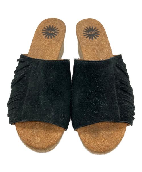 UGG（アグ）UGG (アグ) ウェッジソールサンダル ブラウン×ブラック サイズ:22cmの古着・服飾アイテム
