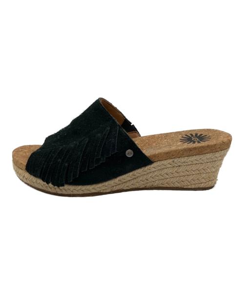 UGG（アグ）UGG (アグ) ウェッジソールサンダル ブラウン×ブラック サイズ:22cmの古着・服飾アイテム