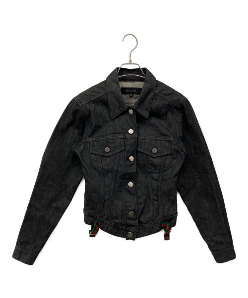 GUCCI（グッチ）GUCCI (グッチ) デニムジャケット ブラック サイズ:Lの古着・服飾アイテム