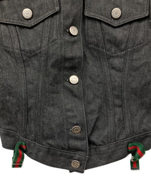 GUCCI（グッチ）GUCCI (グッチ) デニムジャケット ブラック サイズ:Lの古着・服飾アイテム