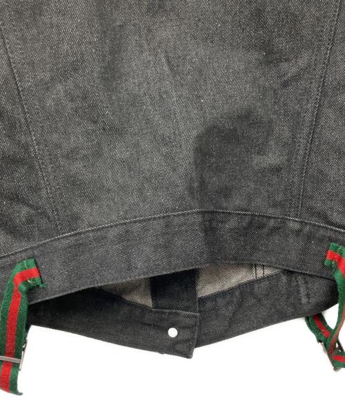 GUCCI（グッチ）GUCCI (グッチ) デニムジャケット ブラック サイズ:Lの古着・服飾アイテム