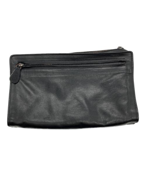 BOTTEGA VENETA（ボッテガベネタ）BOTTEGA VENETA (ボッテガベネタ) クラッチバッグ ブラックの古着・服飾アイテム