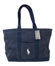 POLO RALPH LAUREN（ポロ・ラルフローレン）の古着「トートバッグ」｜ネイビー