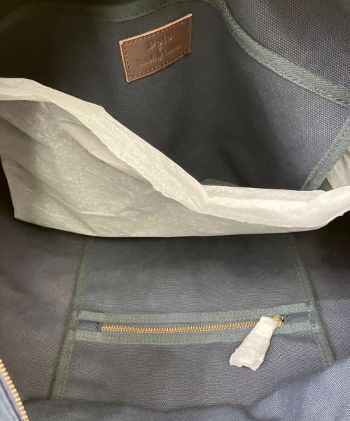 POLO RALPH LAUREN（ポロ・ラルフローレン）POLO RALPH LAUREN (ポロ・ラルフローレン) トートバッグ ネイビーの古着・服飾アイテム