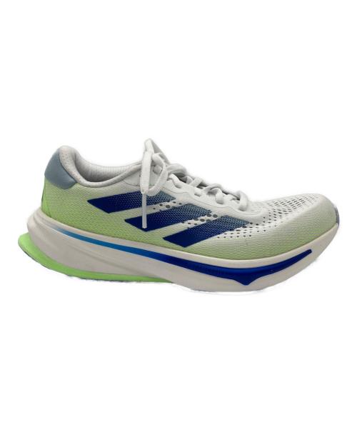 adidas（アディダス）adidas (アディダス) ランニングシューズ ホワイト×ブルー サイズ:25㎝の古着・服飾アイテム