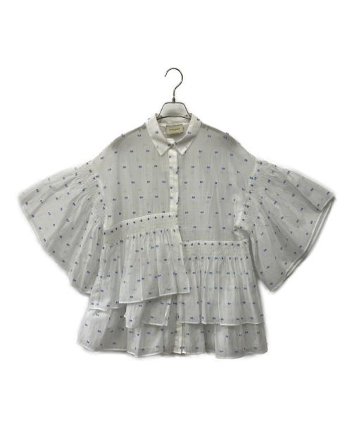 UNITED ARROWS TOKYO（ユナイテッドアローズトウキョウ）UNITED ARROWS TOKYO (ユナイテッドアローズトウキョウ) チュニックブラウス ホワイト サイズ:Fの古着・服飾アイテム