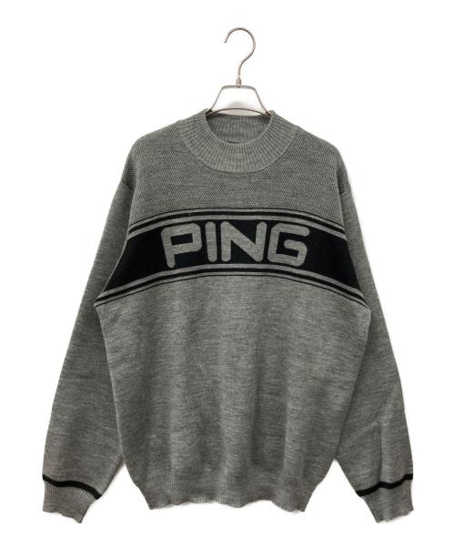 PiNG（ピン）PING (ピン) 厚手ニット グレー サイズ:LLの古着・服飾アイテム