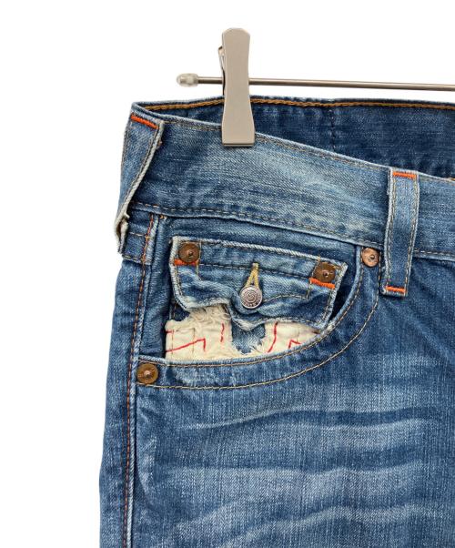 TRUE RELIGION（トゥルー レリジョン）TRUE RELIGION (トゥルー レリジョン) デニムパンツ ブルー サイズ:78.5cm(W31)の古着・服飾アイテム
