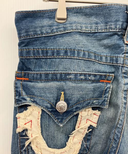 TRUE RELIGION（トゥルー レリジョン）TRUE RELIGION (トゥルー レリジョン) デニムパンツ ブルー サイズ:78.5cm(W31)の古着・服飾アイテム