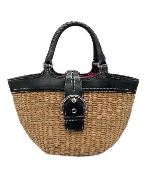 COACH（コーチ）COACH (コーチ) カゴバッグ ベージュ×ピンクの古着・服飾アイテム